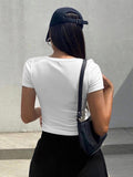 Square Neck Short Sleeve Shirt
