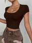 Scoop Neck Crop