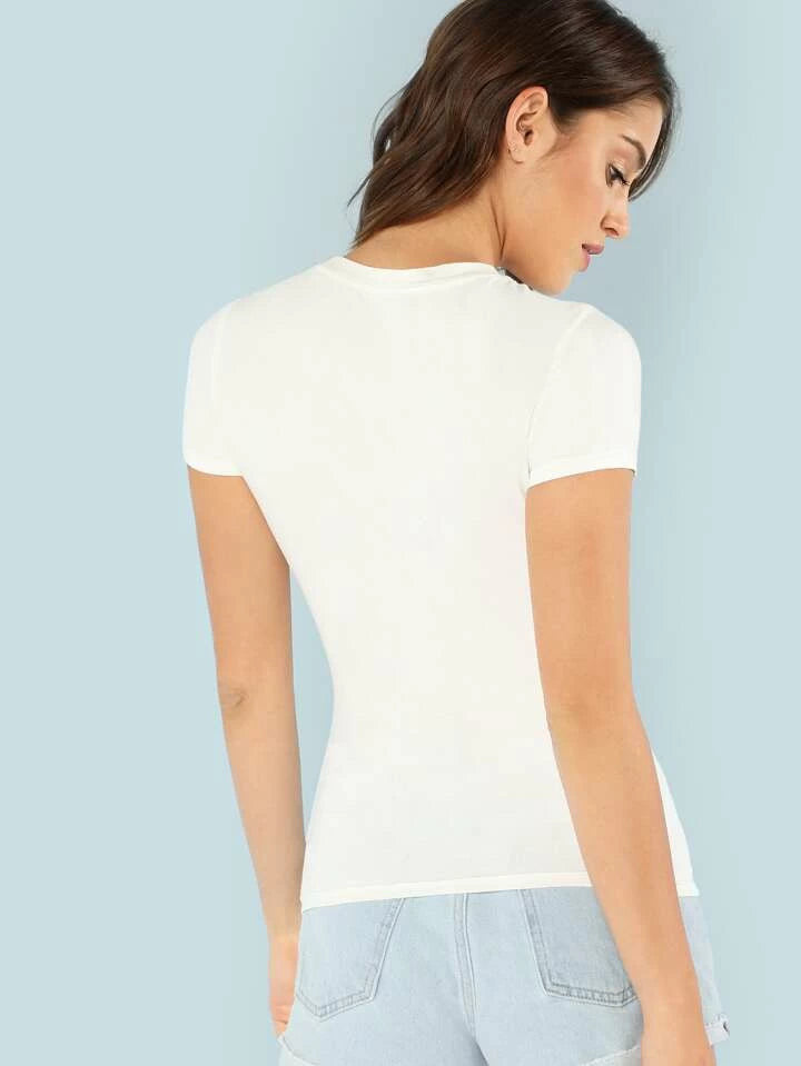 Crew Neck Short Sleeve Shirt