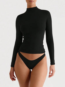 Turtle Neck Long Sleeve Shirt