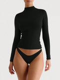 Turtle Neck Long Sleeve Shirt