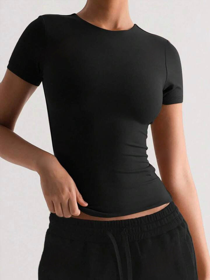 Crew Neck Short Sleeve Shirt