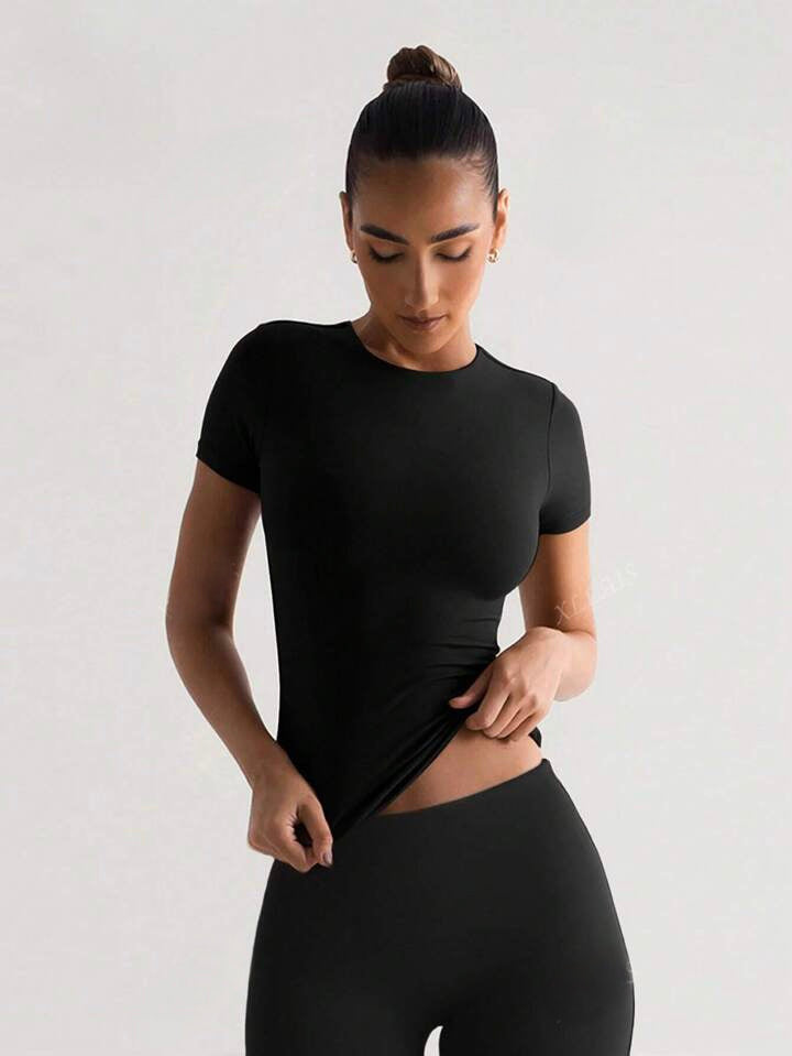 Crew Neck Short Sleeve Shirt
