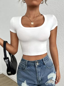 Scoop Neck Crop
