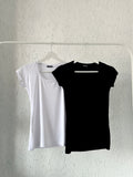 Square Neck Short Sleeve Shirt
