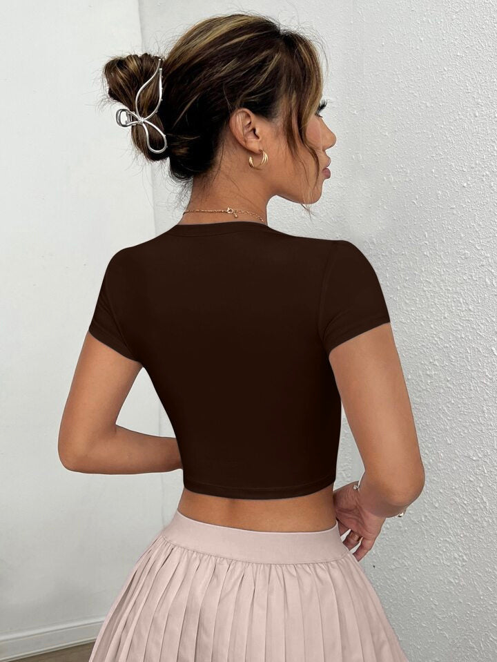 Scoop Neck Crop