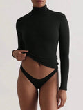 Turtle Neck Long Sleeve Shirt