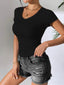 V Neck Short Sleeve Shirt