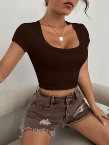 Scoop Neck Crop