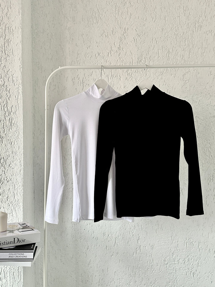 Turtle Neck Long Sleeve Shirt
