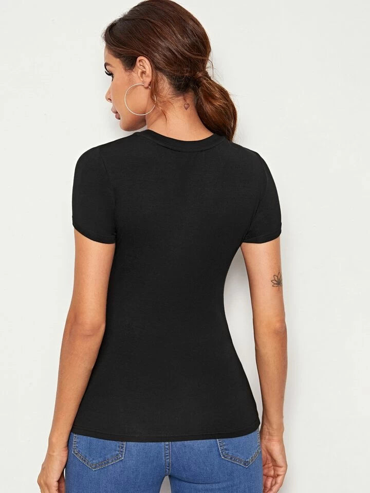 Crew Neck Short Sleeve Shirt