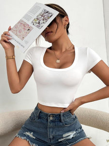 Scoop Neck Crop