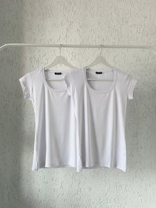 Square Neck Short Sleeve Shirt