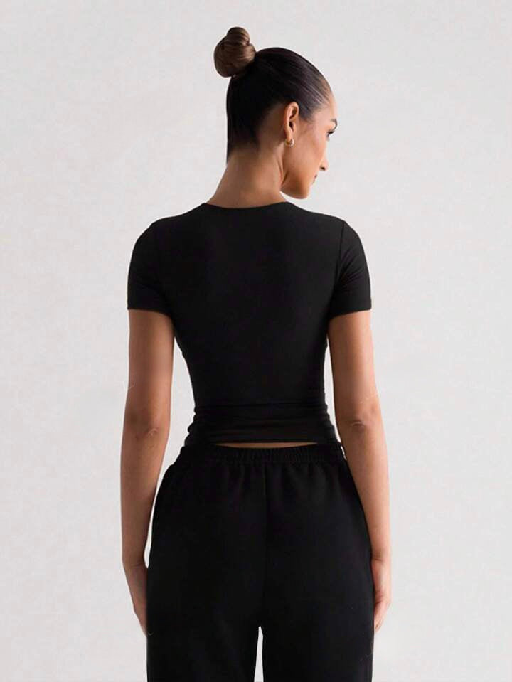 Crew Neck Short Sleeve Shirt