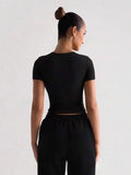 Crew Neck Short Sleeve Shirt