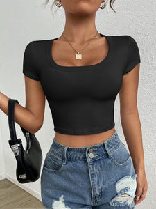 Scoop Neck Crop